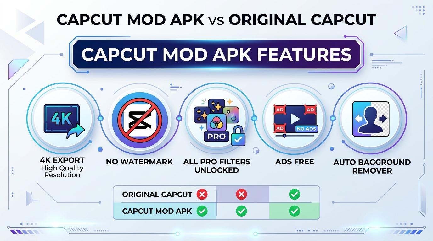 CapCut Mod Infographic